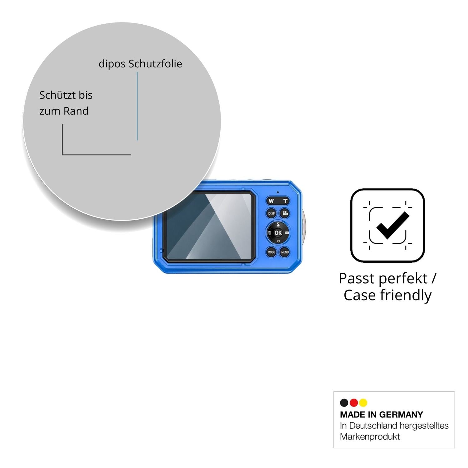 Besonders flexibler Displayschutz mit Anti-Shock-Schicht im Materialmix