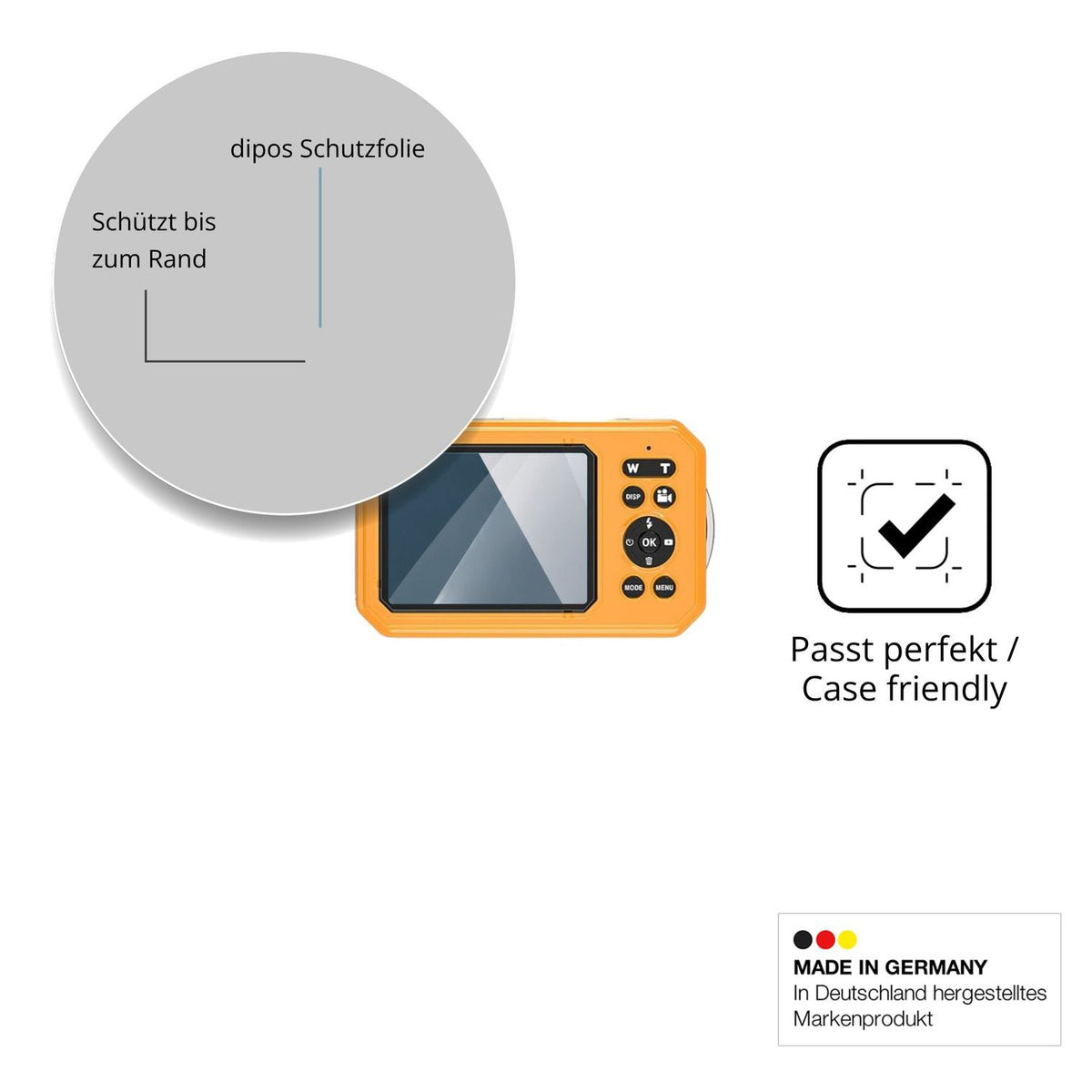 Besonders flexibler Displayschutz mit Anti-Shock-Schicht im Materialmix