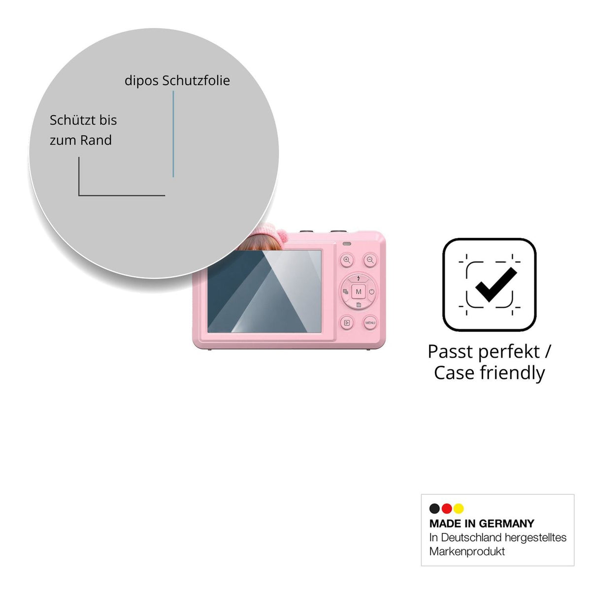 Besonders flexibler Displayschutz mit Anti-Shock-Schicht im Materialmix