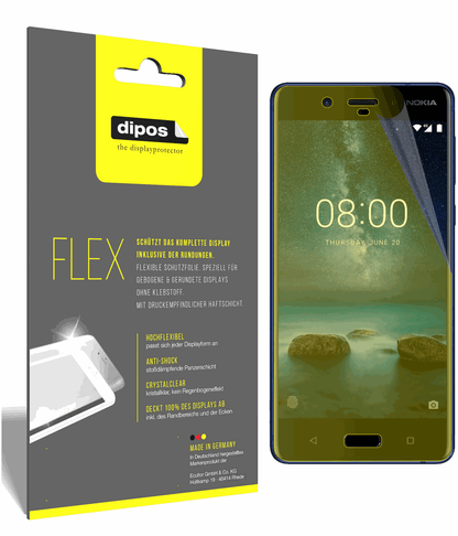3x 3D Full Cover Schutzfolie für Nokia 8