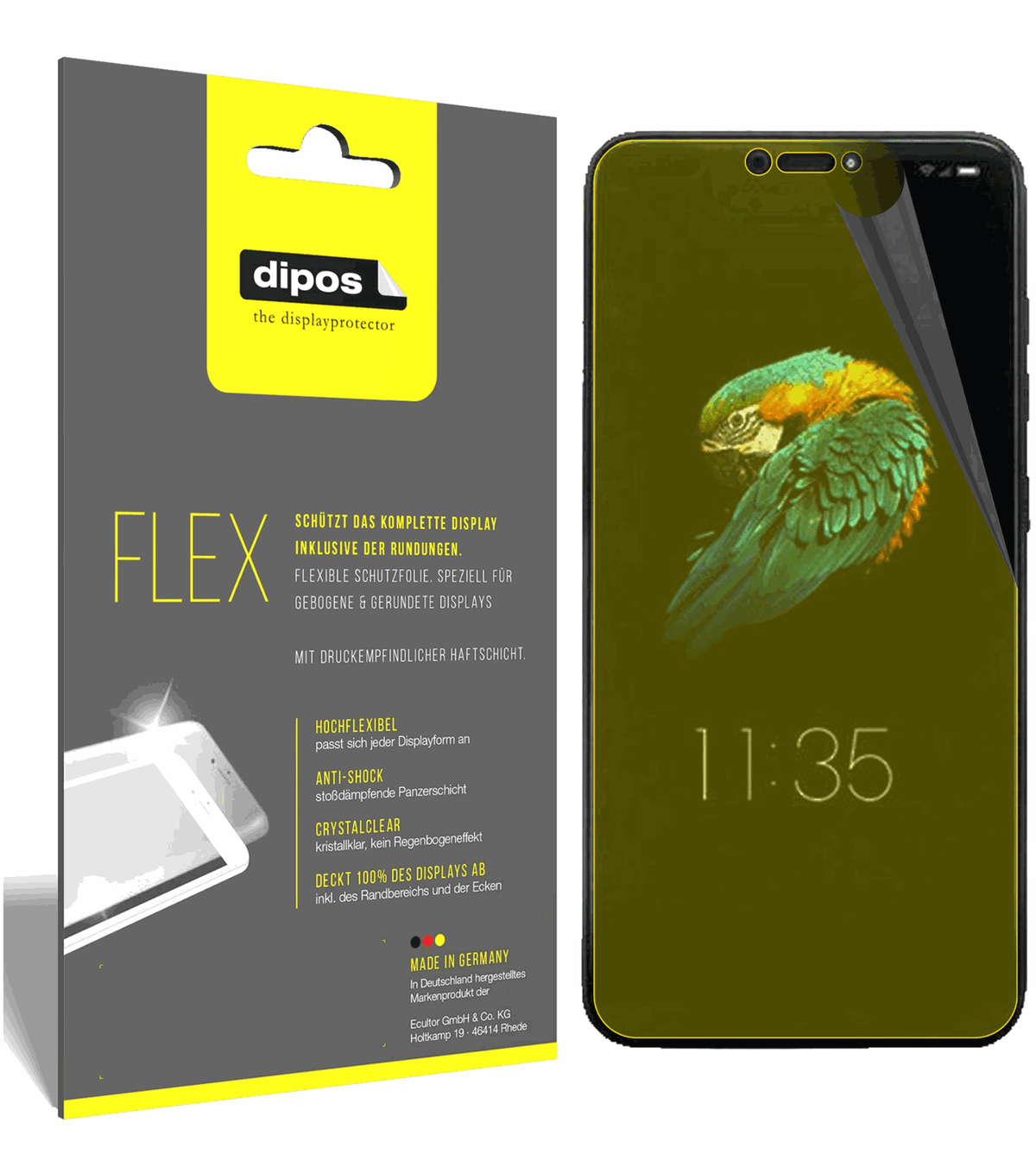 3x 3D Full Cover Schutzfolie für Lenovo S5 Pro GT