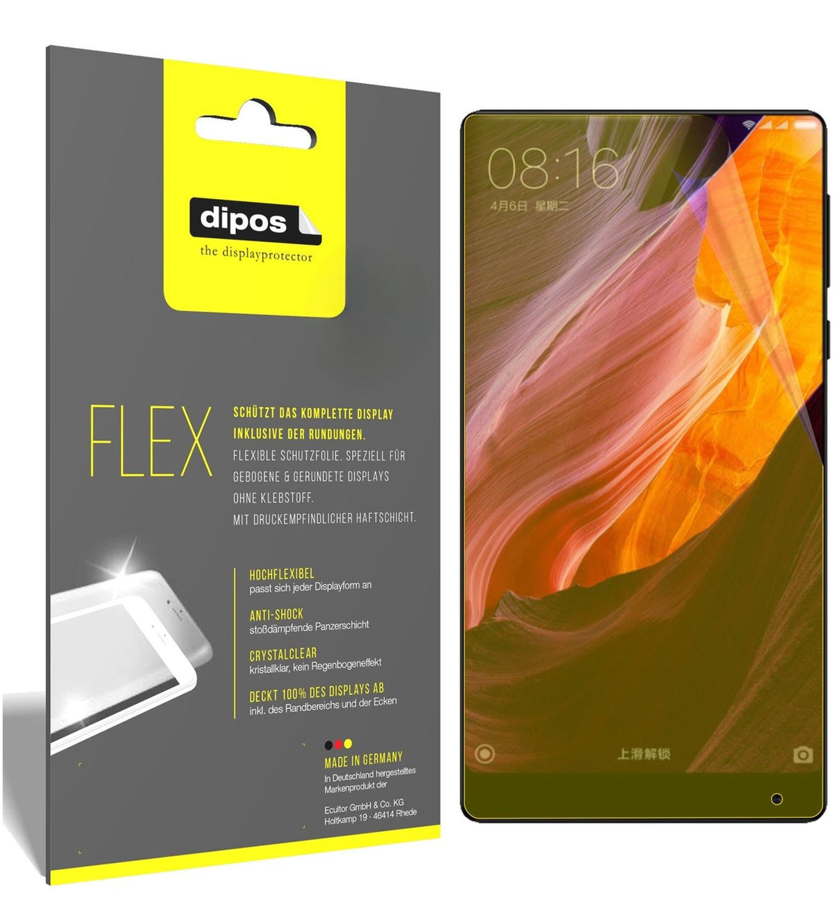 3x 3D Full Cover Schutzfolie für Xiaomi Mi MIX 2