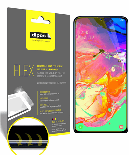 3x 3D Full Cover Schutzfolie für Samsung Galaxy A70