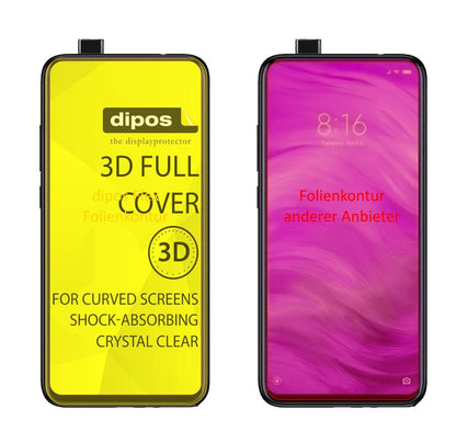 3x 3D Full Cover Schutzfolie für Xiaomi Redmi K20 Pro