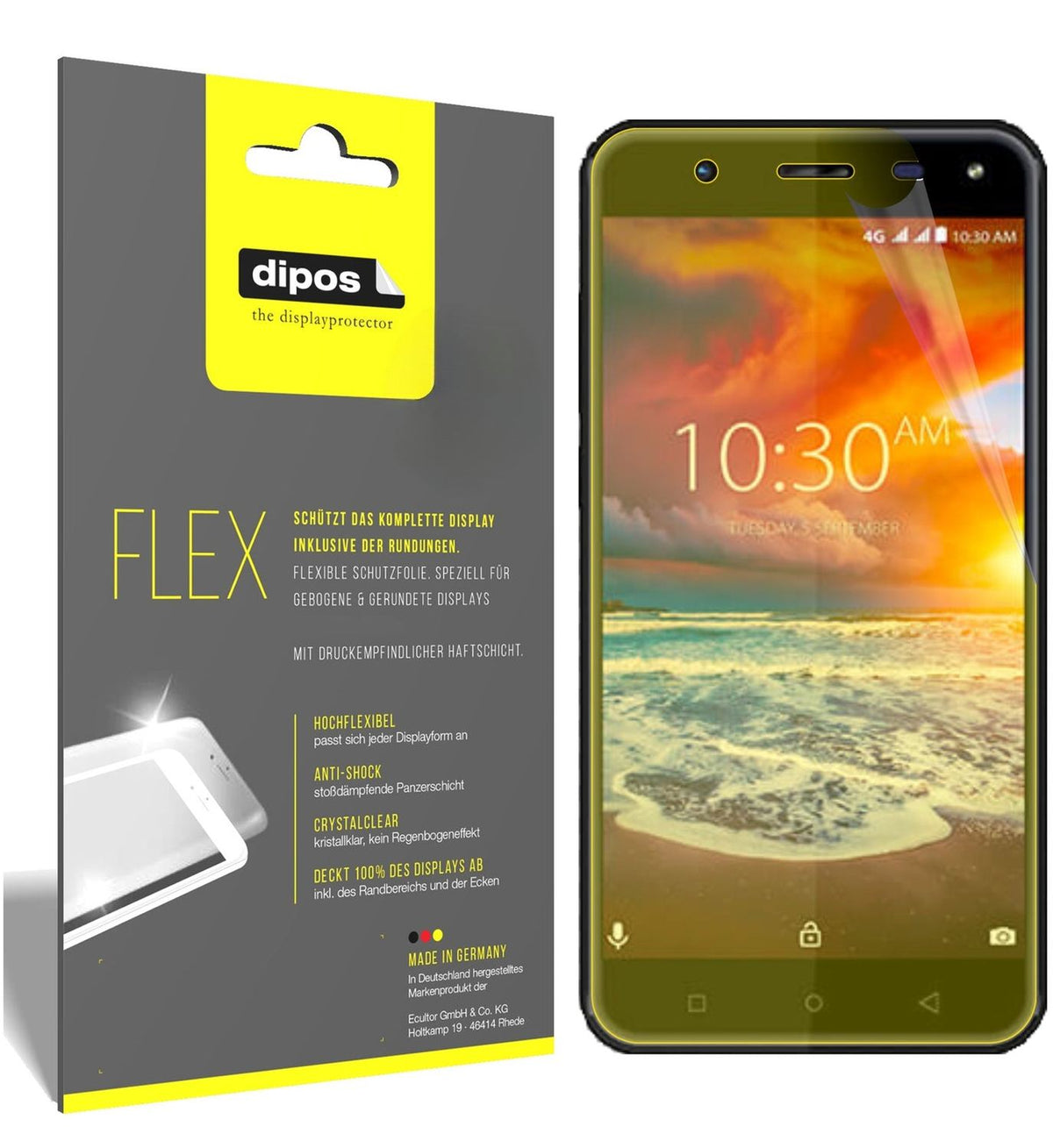 3x 3D Full Cover Schutzfolie für Karbonn Titanium Jumbo 3