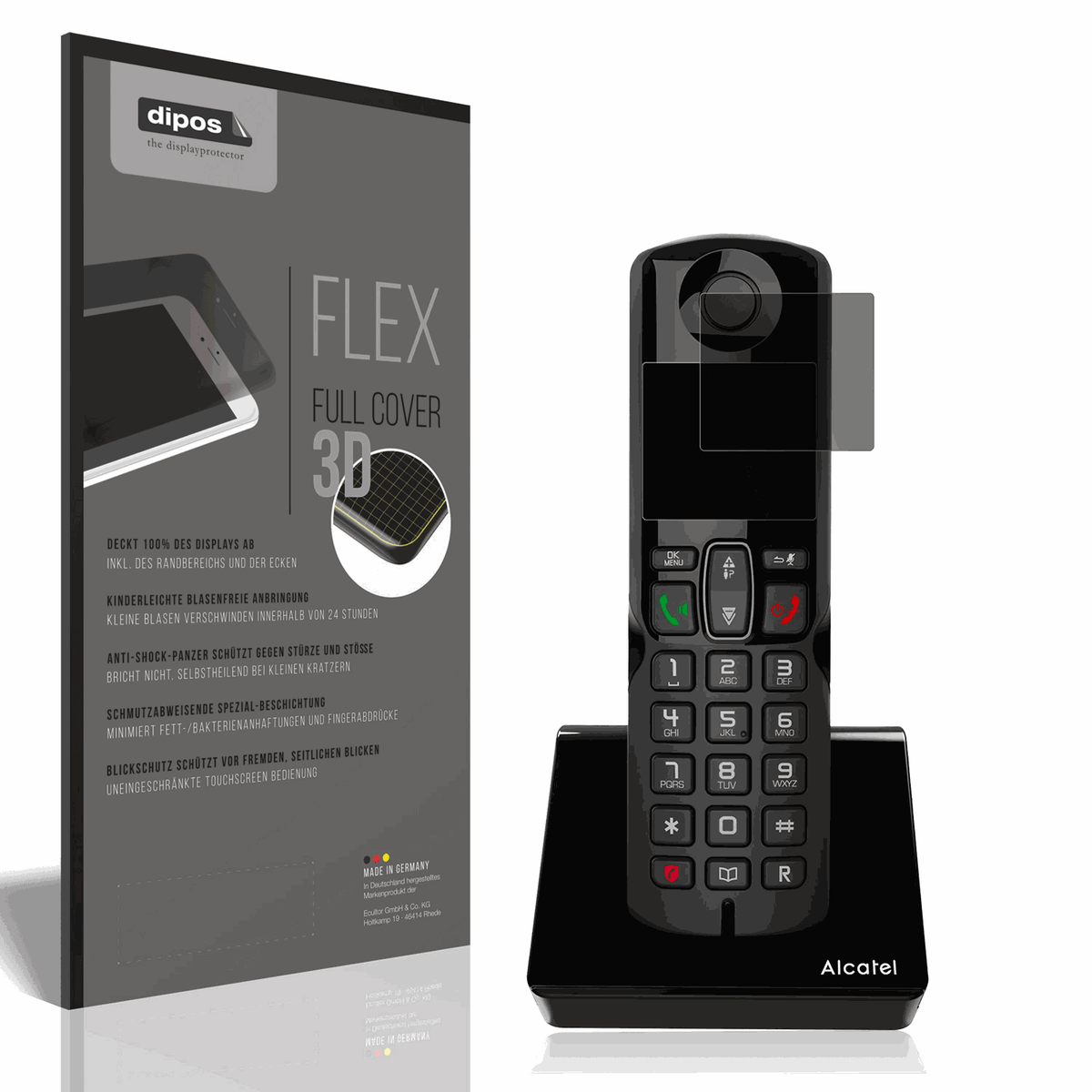 Full Cover Privacy Blickschutzfolie für Alcatel S280