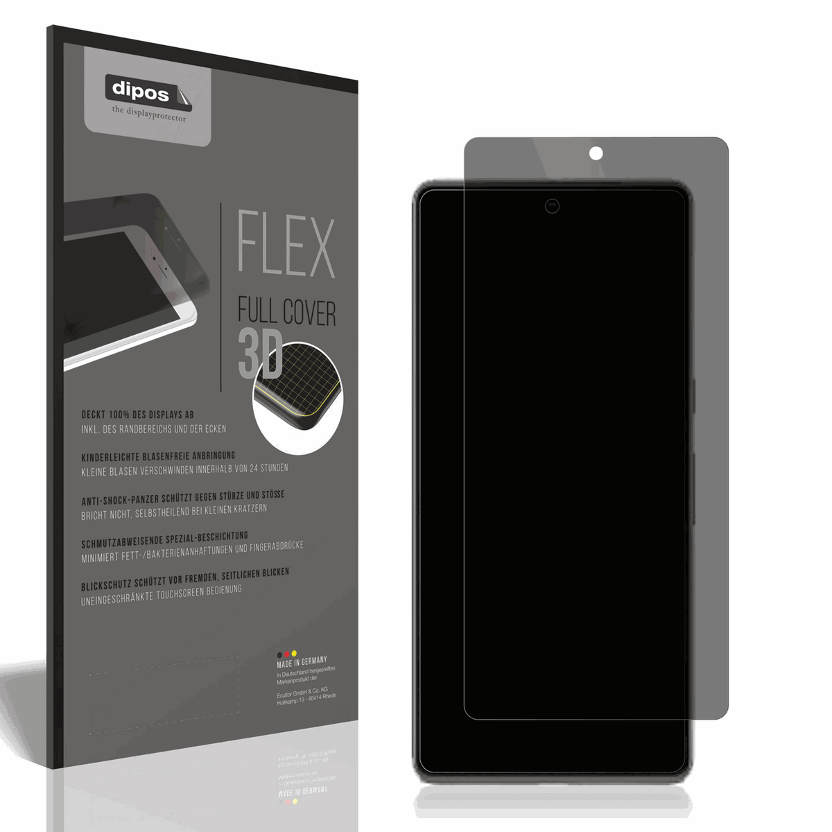 Full Cover Privacy Blickschutzfolie für Google Pixel 7 Pro