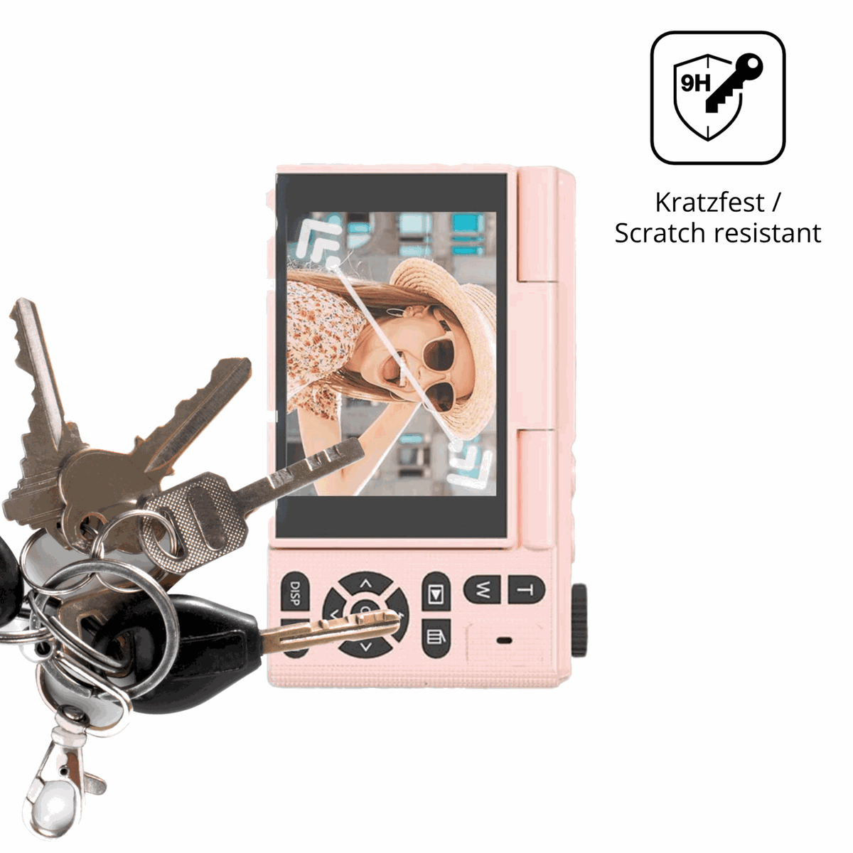 dipos Displayschutz für Acbaeta DC-XE9, mattierte Oberfläche, robuste Festigkeit und perfekte Passform