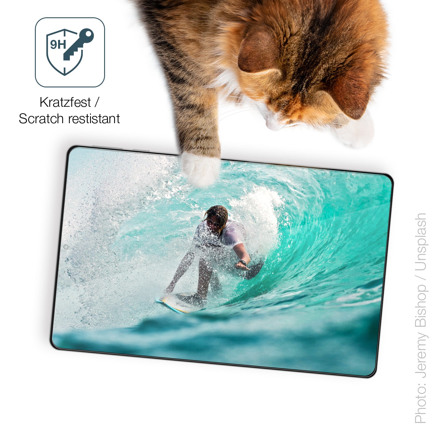 dipos Displayschutz für Acer Iconia Tab A10 10.1 Zoll, transparente Oberfläche, perfekte Passform auch für die Rundungen