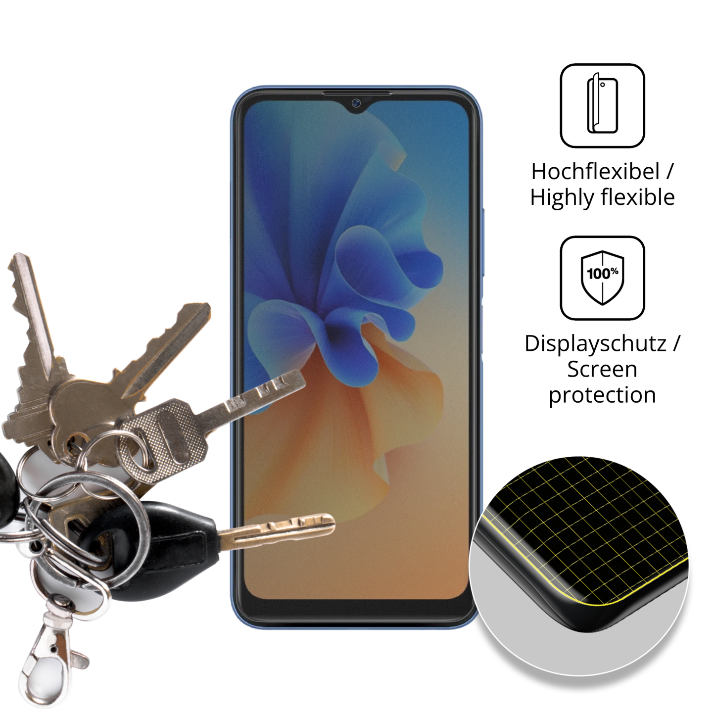 Full Cover Privacy Blickschutzfolie für Acer Acerone S262F5