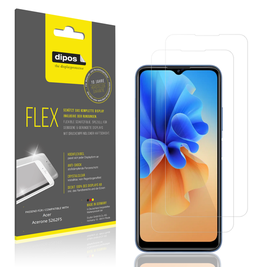 2x 3D Full Cover Schutzfolie für Acer Acerone S262F5