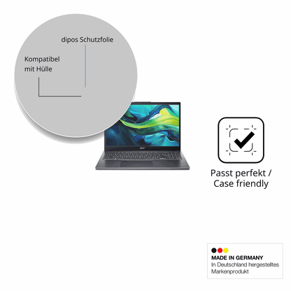 Schutzfolie mit optimaler Passform, zur Verwendung mit Hüllen geeignet