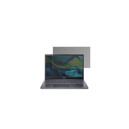 aceraspire a15-51 mit aufgebrachtem dipos Displayschutz, der seitliche Einblicke blockiert