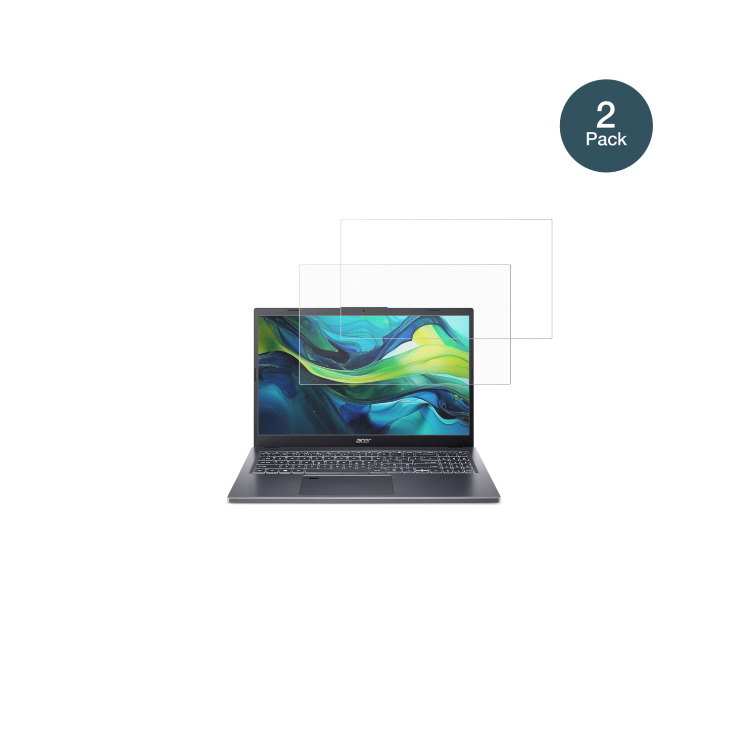 aceraspire a15-51 mit aufgebrachter dipos Panzerfolie, die lästige Fingerabdrücke minimiert