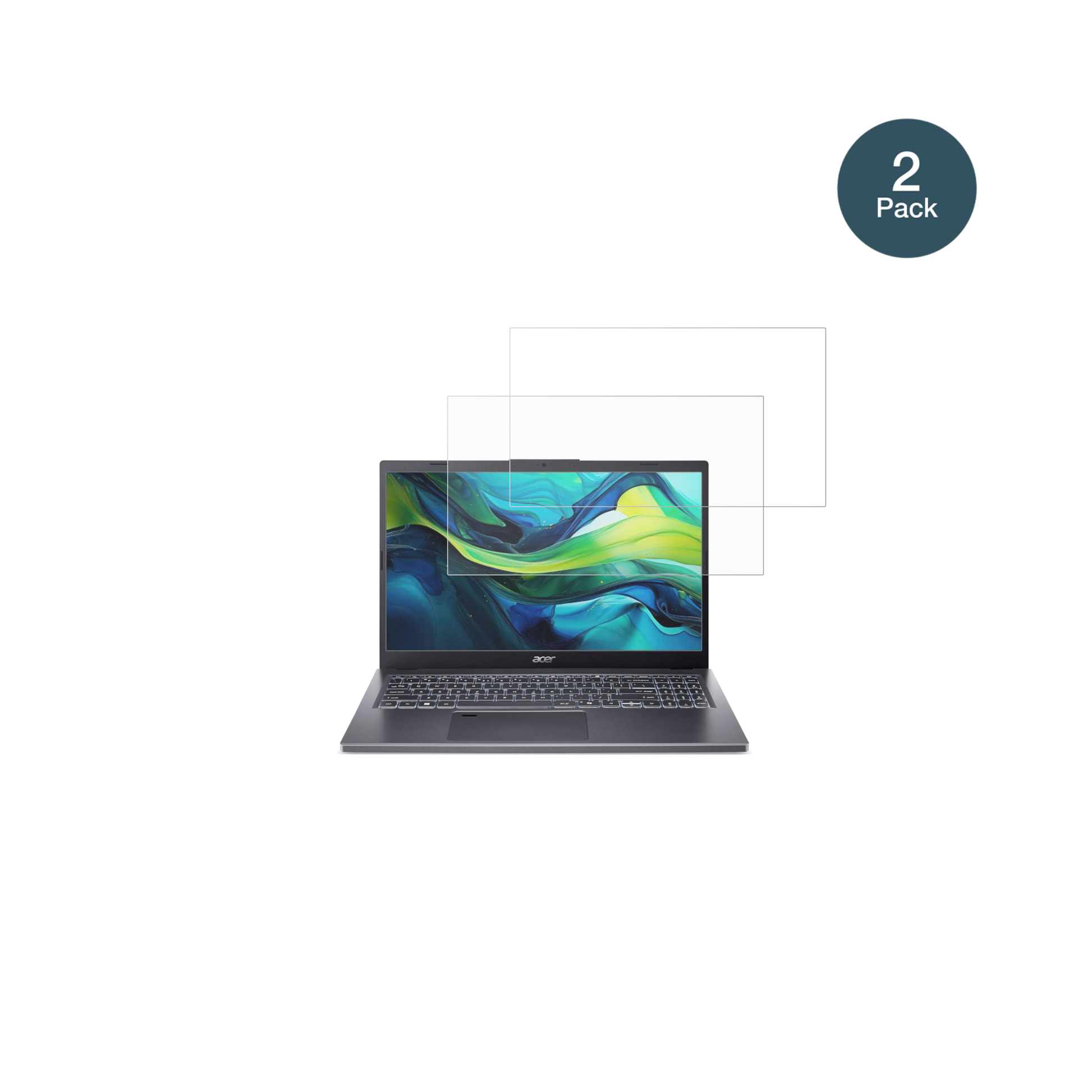 aceraspire a15-51 mit aufgebrachter dipos Panzerfolie, die lästige Fingerabdrücke minimiert