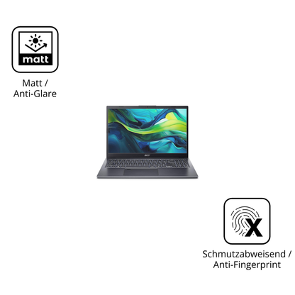 9H Hartbeschichtete, flexible Folie passend zugeschnitten für aceraspire a15-51