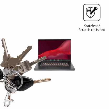 dipos Displayschutz für acer Chromebook Plus 516, transparente Oberfläche, perfekte Passform auch für die Rundungen