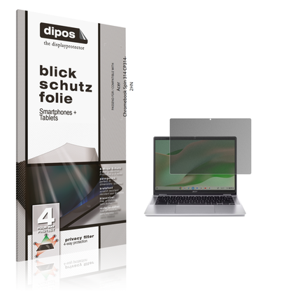 Blickschutzfolie für Acer Chromebook Spin 314 CP314-2HN matt Schutzfolie Privacy