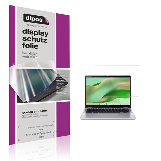 2x Schutzfolie klar für Acer Chromebook Spin 314 CP314-2HN Display-Schutzfolie