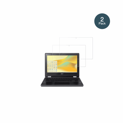 AcerChromebook Spin 511 mit aufgebrachter dipos Panzerfolie, die lästige Fingerabdrücke minimiert