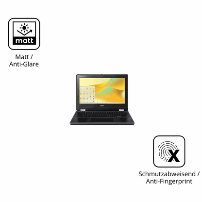 9H Hartbeschichtete, flexible Folie passend zugeschnitten für Acer Chromebook Spin 511