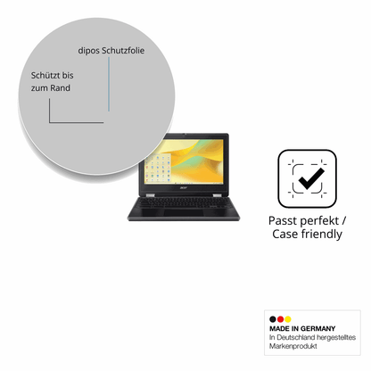 Schutzglasfolie mit optimaler Passform, zur Verwendung mit Hüllen geeignet