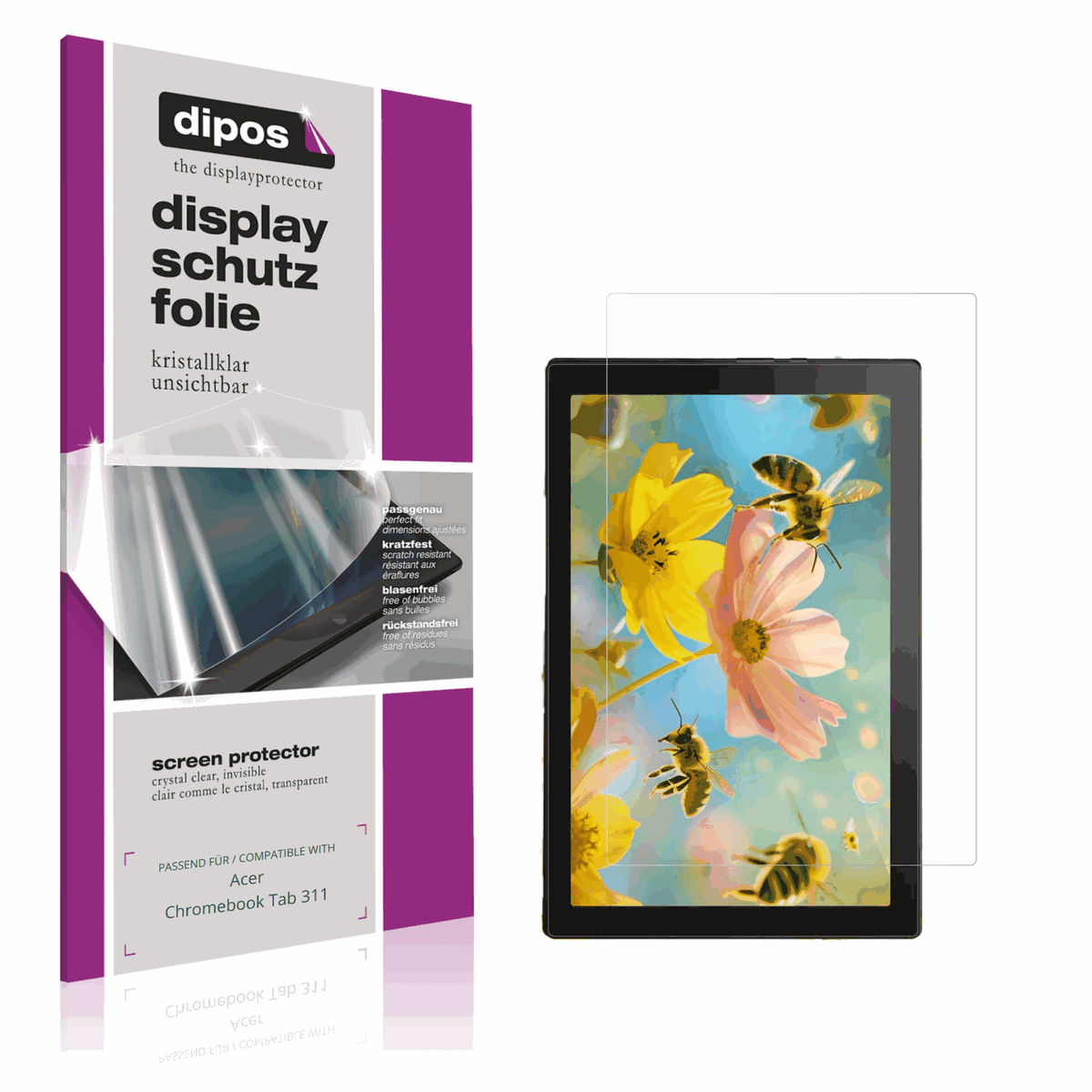 2x Schutzfolie klar für Acer Chromebook Tab 311 Display-Schutzfolie