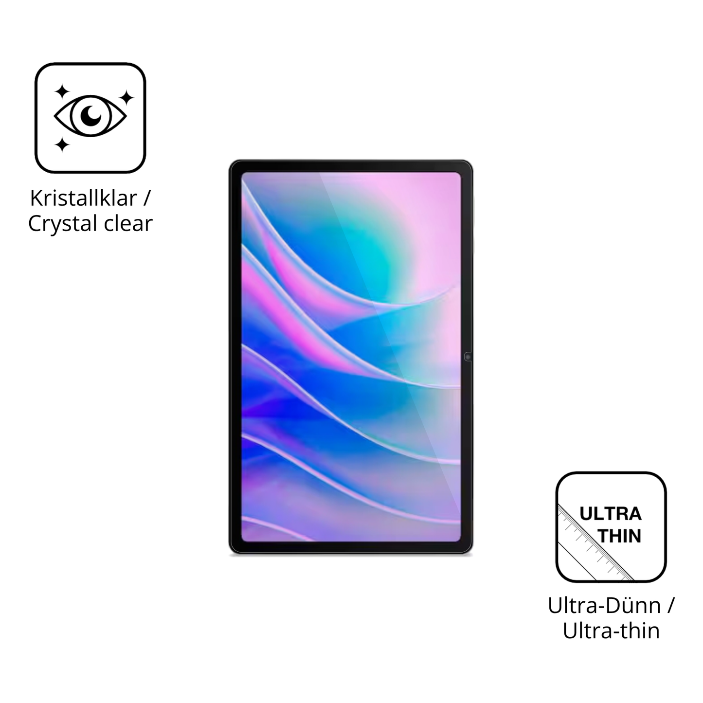 Dünne und klare Folie passend zugeschnitten für Acer Iconia A12