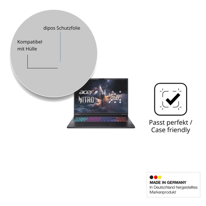 Schutzfolie mit optimaler Passform, zur Verwendung mit Hüllen geeignet