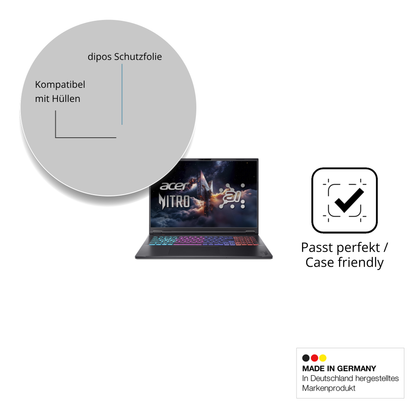 Schutzfolie mit optimaler Passform, zur Verwendung mit Hüllen geeignet
