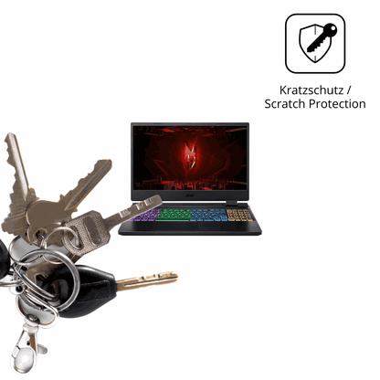 Schutz gegen Kratzer auf dem Acer Nitro 5 AB515-46 Glas durch Schlüssel oder Ähnliches