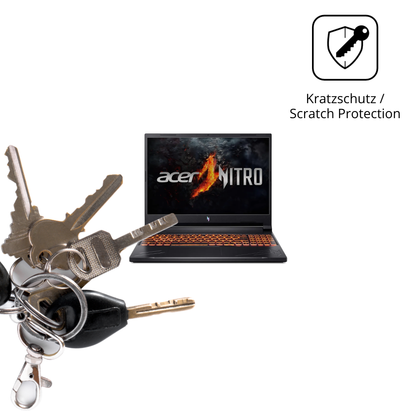 Schutz gegen Kratzer auf dem acernitro v16 Glas durch Schlüssel oder Ähnliches