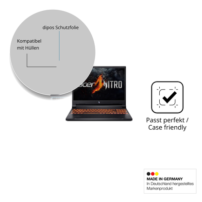 Schutzfolie mit optimaler Passform, zur Verwendung mit Hüllen geeignet