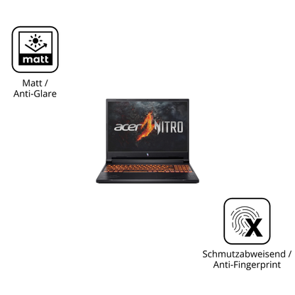 9H Hartbeschichtete, flexible Folie passend zugeschnitten für acernitro v16