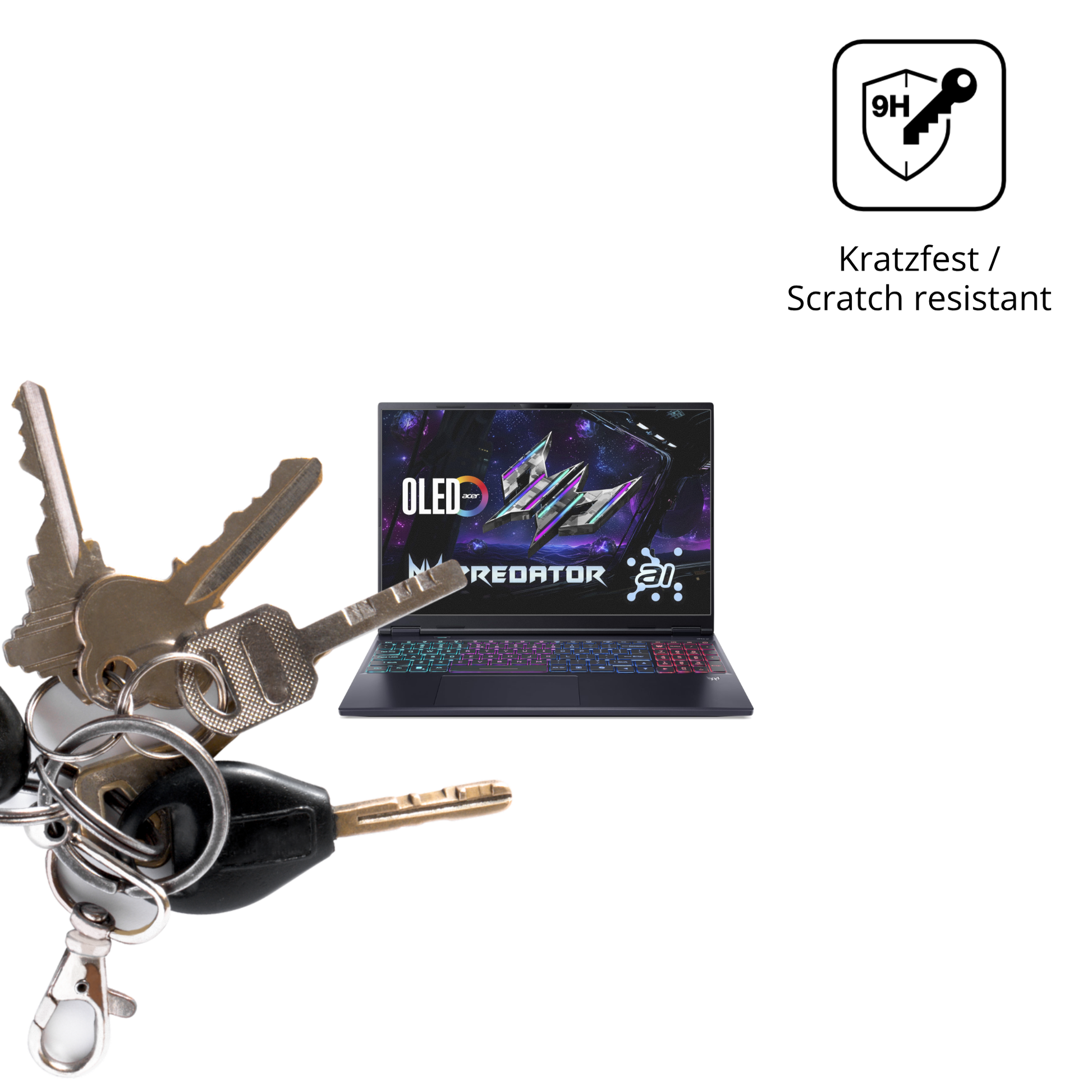 dipos Displayschutz für acerpredator helios neo 16 ai, mattierte Oberfläche, robuste Festigkeit und perfekte Passform