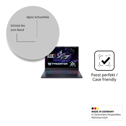 Besonders flexibler Displayschutz mit Anti-Shock-Schicht im Materialmix