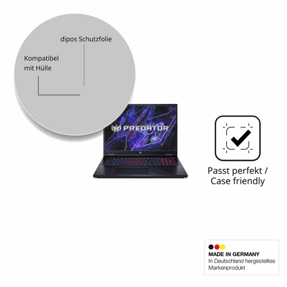 Schutzfolie mit optimaler Passform, zur Verwendung mit Hüllen geeignet