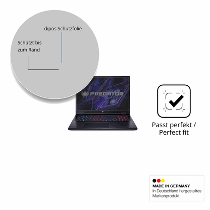 Schutz gegen Kratzer auf dem acer Predator Helios Neo 18 18 Zoll Glas durch Schlüssel oder Ähnliches