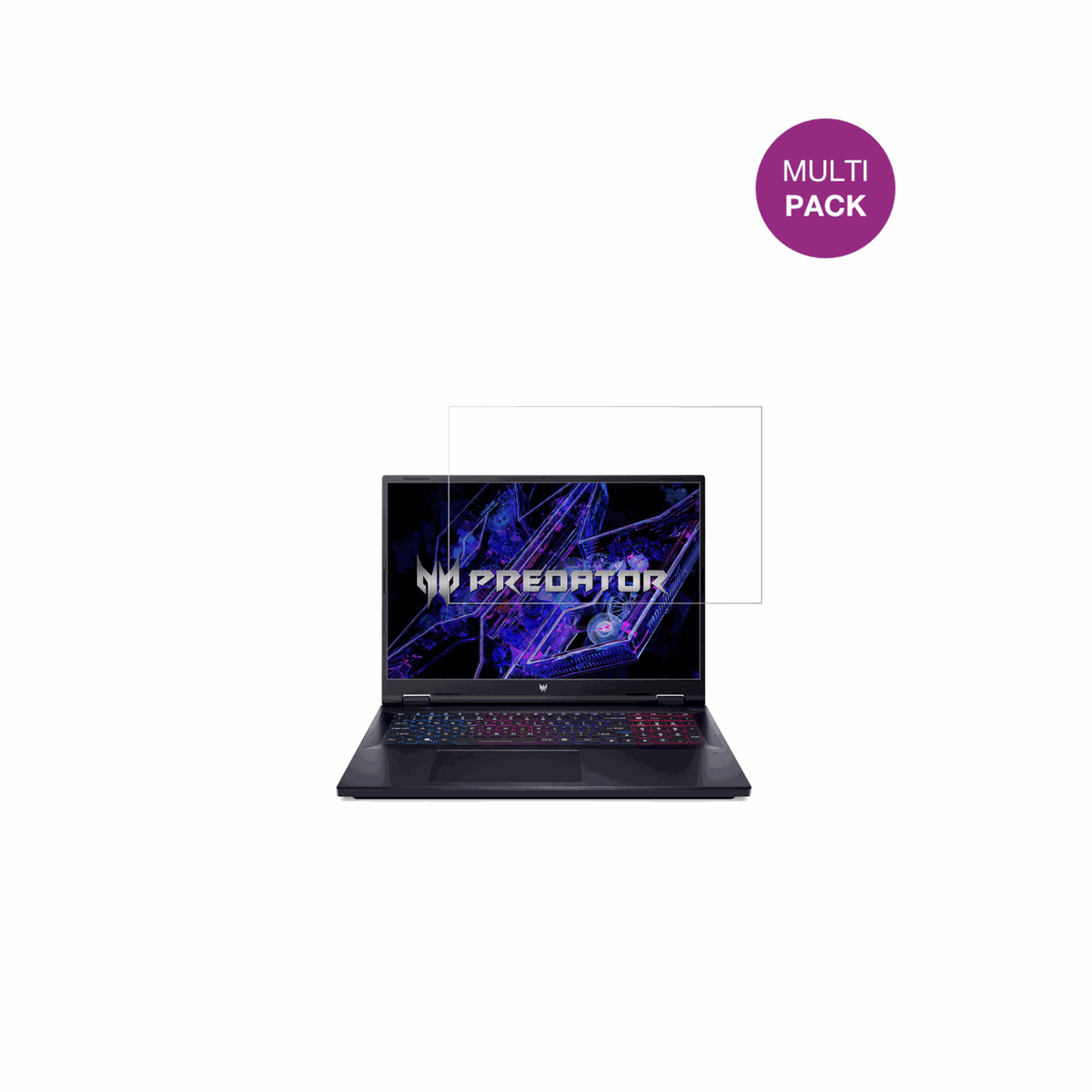 acerPredator Helios Neo 18 18 Zoll mit aufgebrachter dipos Displayschutzfolie, glasklare Darstellung ohne Einschränkungen