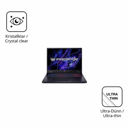 Dünne und klare Folie passend zugeschnitten für acer Predator Helios Neo 18 18 Zoll