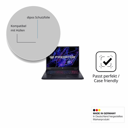 Schutzfolie mit optimaler Passform, zur Verwendung mit Hüllen geeignet