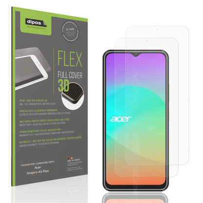 Matte Displayschutzfolie von dipos passend für Acer Sospiro A5 Plus, 100% Displayabdeckung und blasenfreie Montage