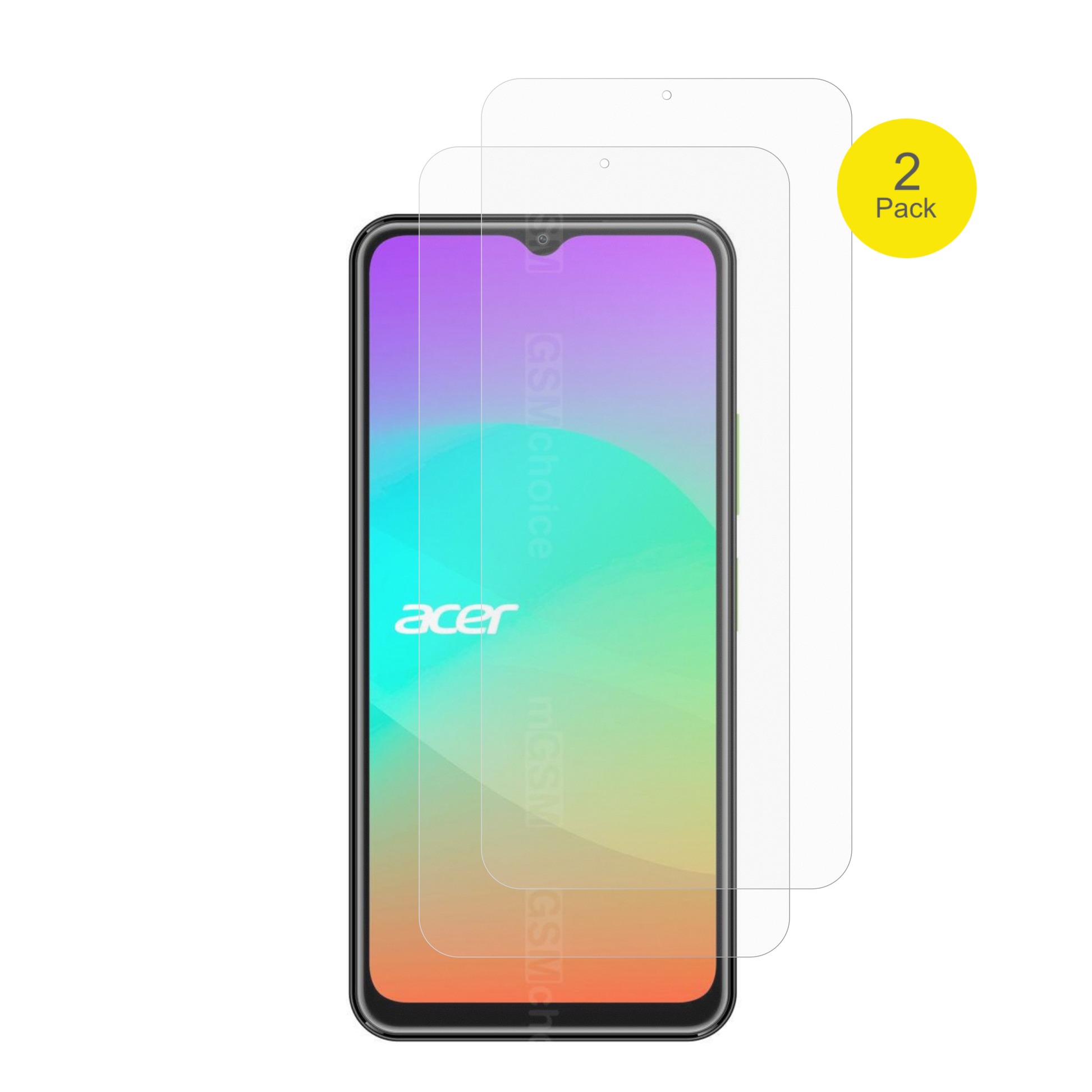 AcerSospiro A5 Plus mit aufgebrachter dipos Flex Schutzfolie, glasklare Darstellung ohne Einschränkungen