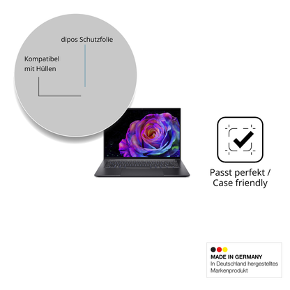 Schutzfolie mit optimaler Passform, zur Verwendung mit Hüllen geeignet