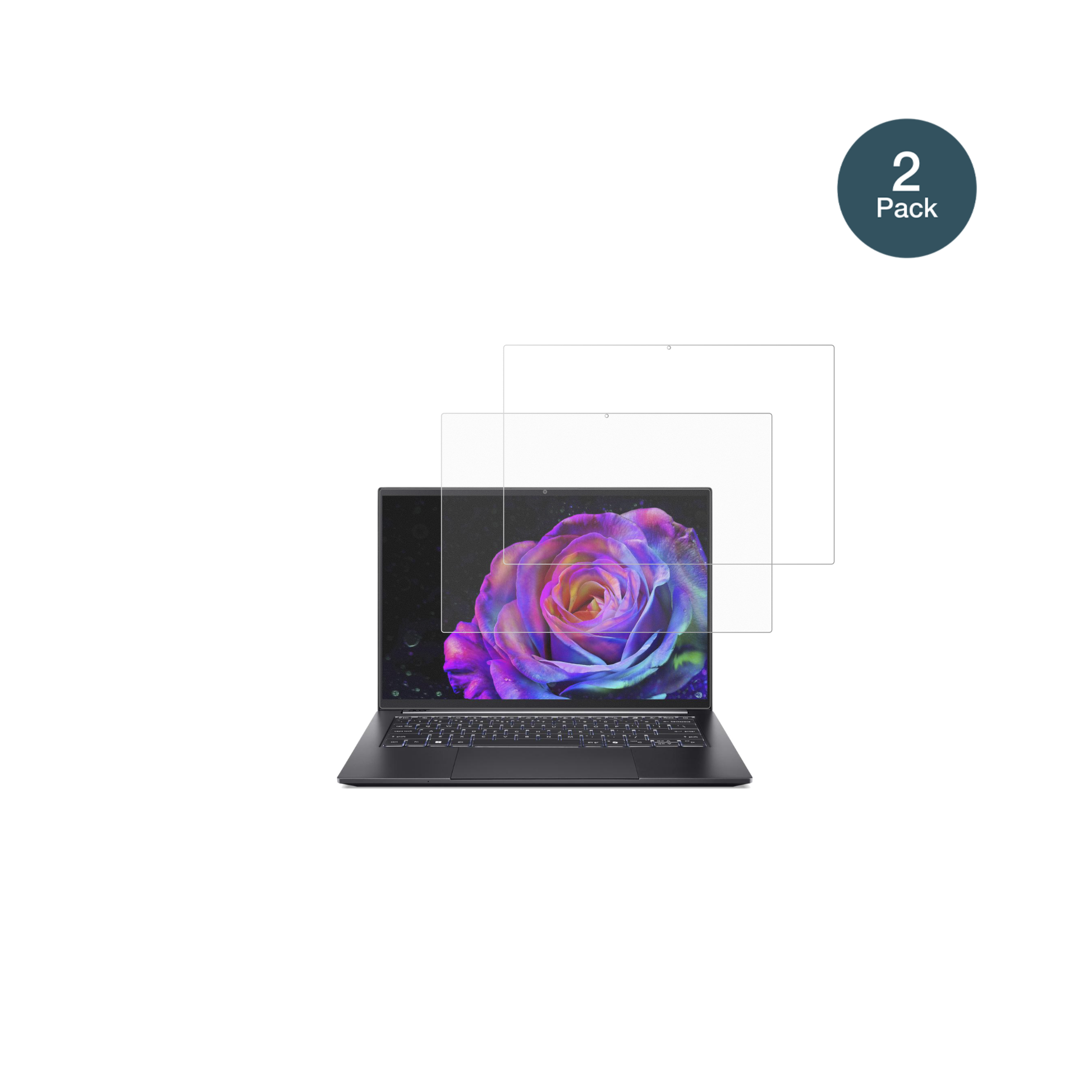 acerswift 14 sfx14-73g mit aufgebrachter dipos Panzerfolie, die lästige Fingerabdrücke minimiert