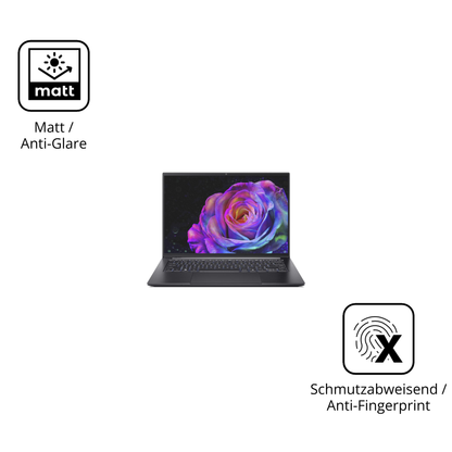 9H Hartbeschichtete, flexible Folie passend zugeschnitten für acerswift 14 sfx14-73g