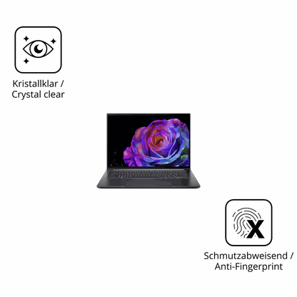 2x 9H Schutzfolie für Acer Swift 14 SFX14-73G Panzerfolie
