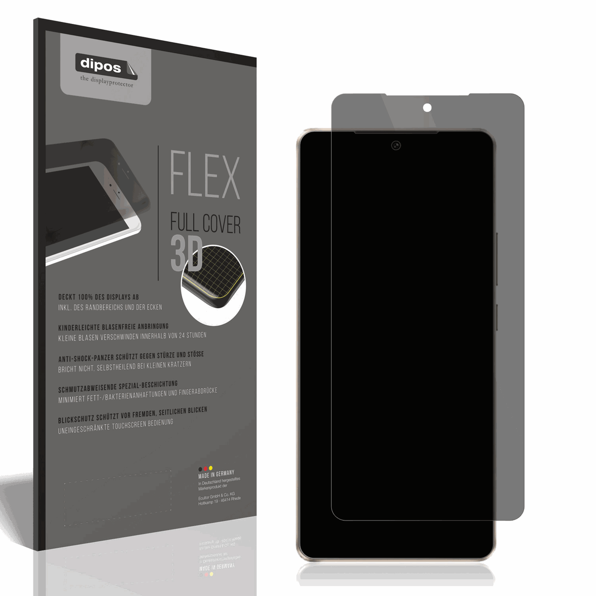 Full Cover Privacy Blickschutzfolie für Vivo Y300 GT