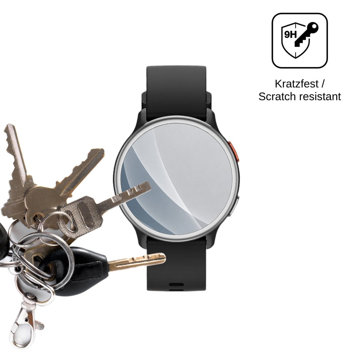 2x 9H Schutzfolie matt für aeac 1.27 Smartwatch Panzerfolie