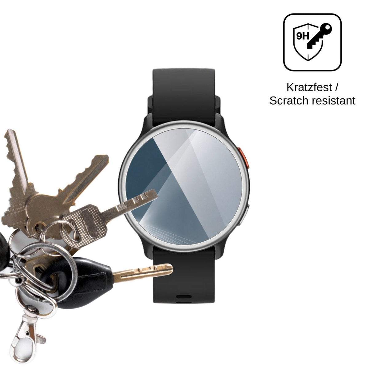 2x 9H Schutzfolie für aeac 1.27 Smartwatch Panzerfolie